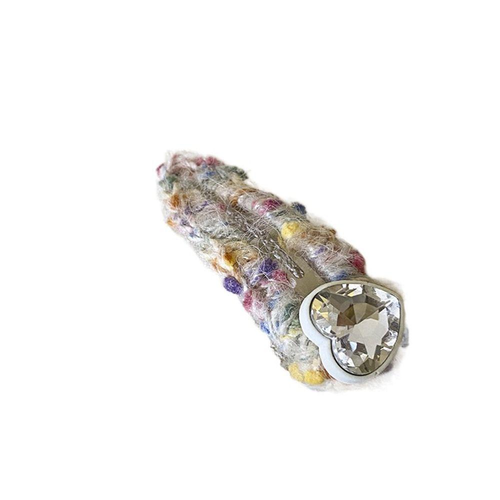 Kẹp Tóc Đính Lông Nhung Kiểu Dáng Đơn Giản Dễ Thương Dành Cho Nữ