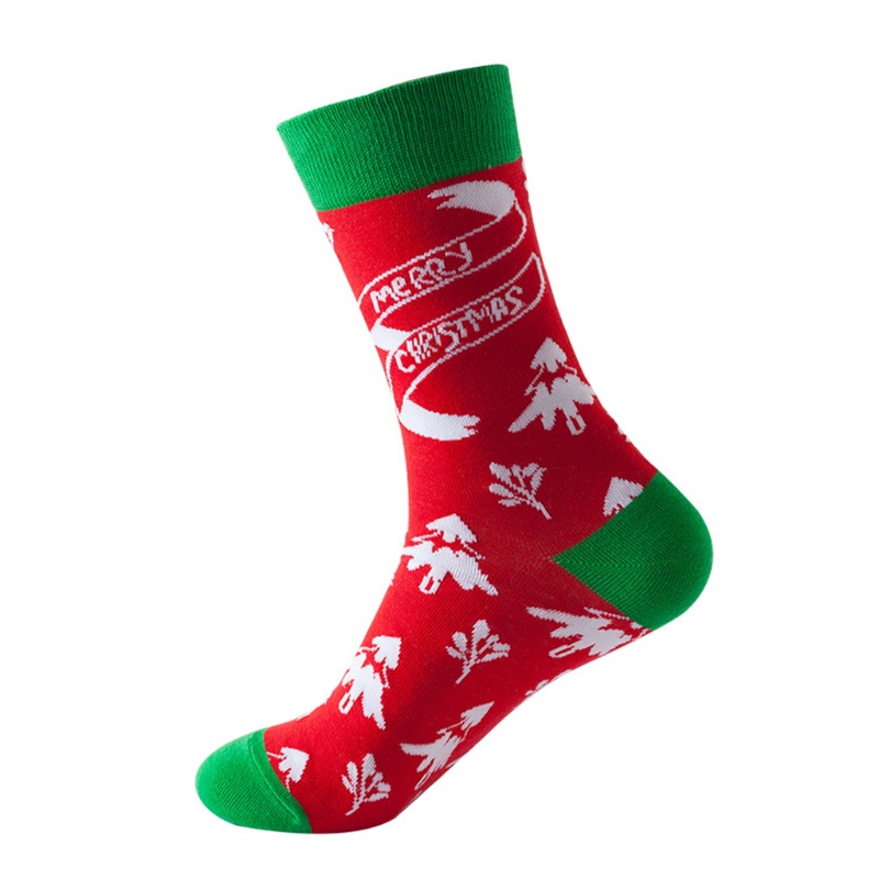 Youyo Vớ Cotton Unisex In Hình Cây Thông Giáng Sinh / Bánh Gừng / Bông Tuyết Nhiều Màu Sắc Mới Lạ