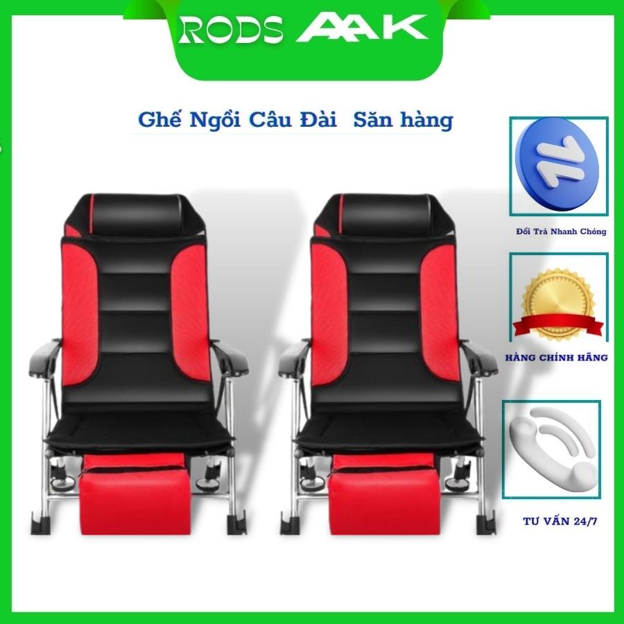 Ghế câu đài địa hình chuyên ngồi câu cá săn hàng gấp ngọn tiện lợi tặng kèm bộ part khung inox tựa lưng lằm thỏa mái