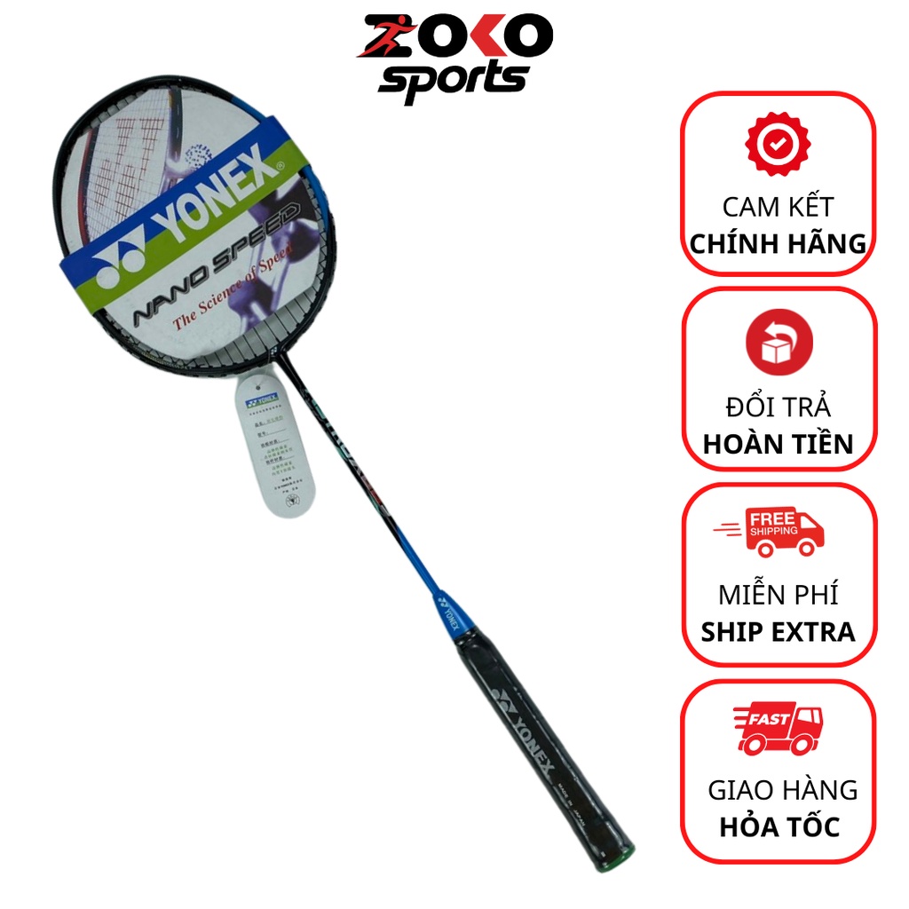 Vợt cầu lông đơn chính hãng Yonex mức căng 8,5kg-9kg, phù hợp với trẻ em và chơi phòng trào - ZOKO SPORT