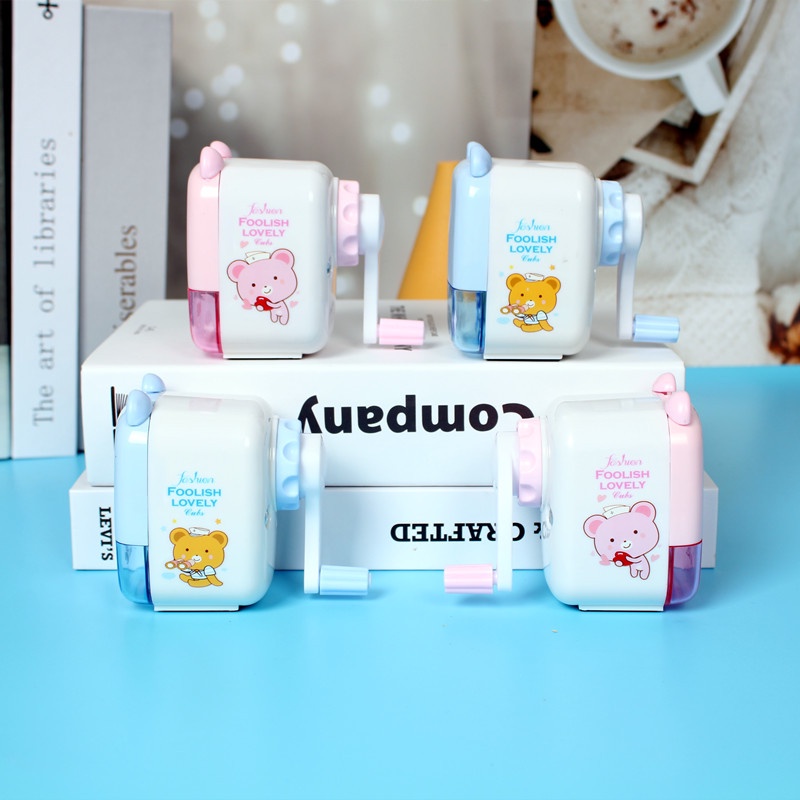 Gọt Bút Chì Màu Trắng Sữa Họa Tiết Động Vật Hoạt Hình Sáng Tạo Cho Học Sinh Tiểu Học