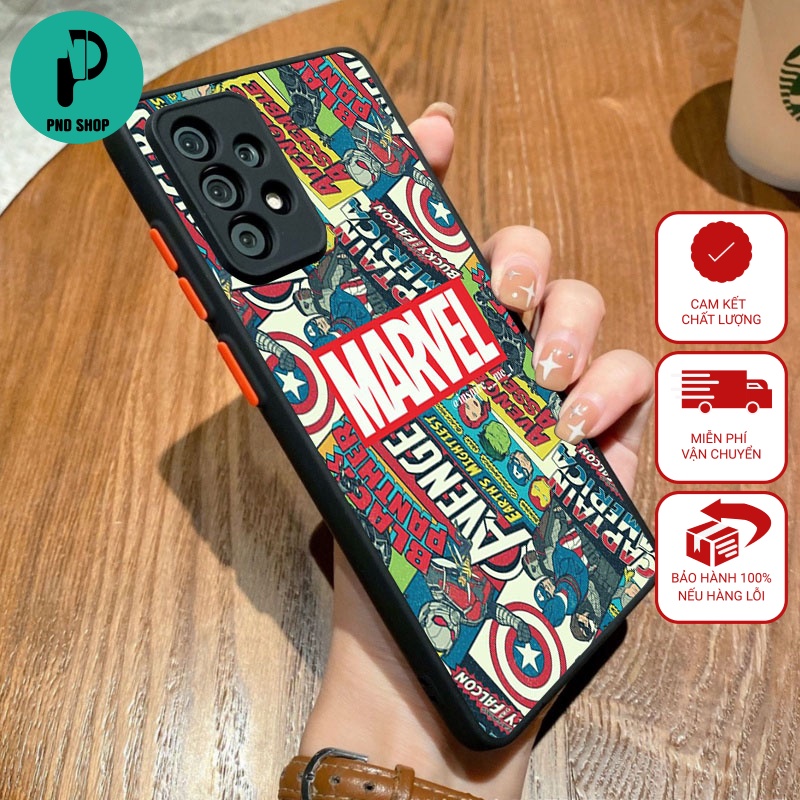 Ốp lưng Samsung MARVEL Nhám cho Samsung A04 A23 A30 A22 A16 A13 A53 M33 M53 J4... - SS-06 - PND_phonecase