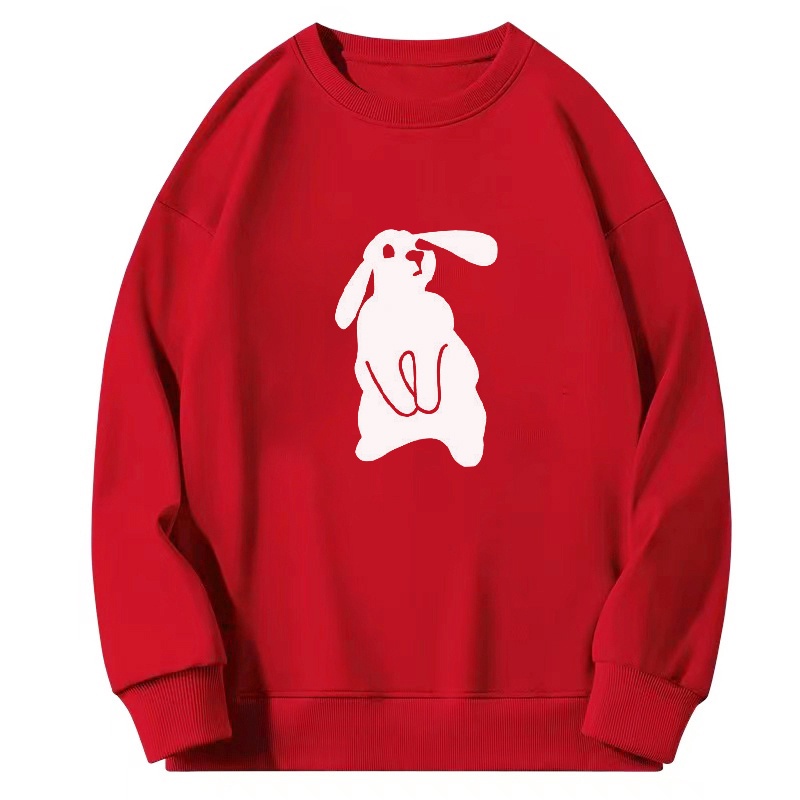 NRVP Áo Khoác Thể Thao Tay Dài Dáng Rộng In Hình Thỏ Năm Mới 2023 Phong Cách Trung Hoa Hàn Quốc Cho Nữ