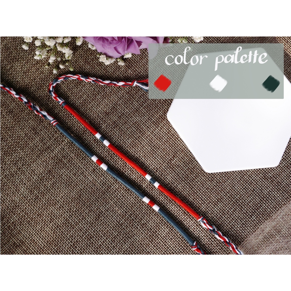 Chap.1 - Vòng tay, chân màu giáng sinh unisex l Wrap bracelet