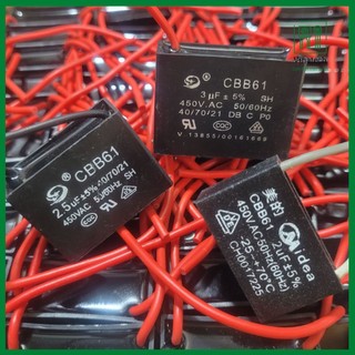 Tụ quạt cbb61 2uf 2.5uf 3uf 450v tụ quạt điện 2uf 450v 3uf 450v 4uf 450v chất lượng - vinatech