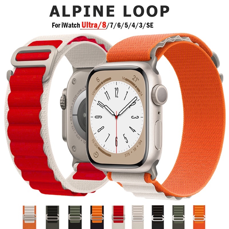 Dây Đeo Nylon Cho Đồng Hồ Thông Minh Apple Watch Series 8/7/6/5/SE/4/3/2/1 Size 38-40-41-42-44-45-49mm