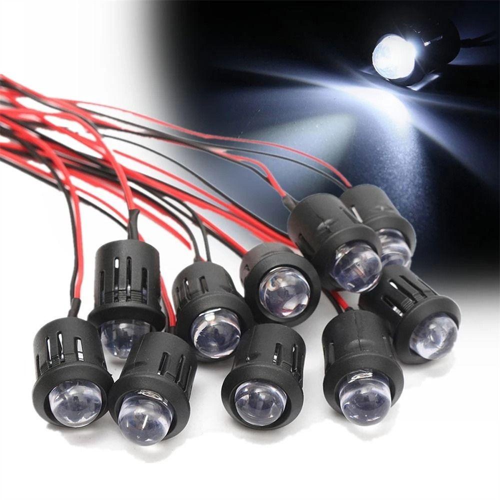 NICKOLAS Set 5 Đèn LED Tròn 12V 10mm Tự Làm