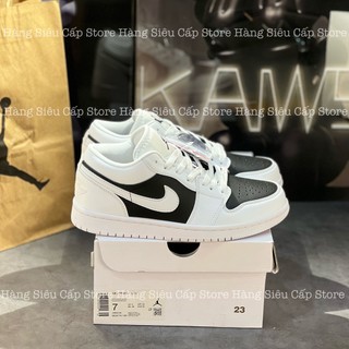 Giày thể thao jd1 low panda hàng vip giày jordan đen trắng cao cấp
