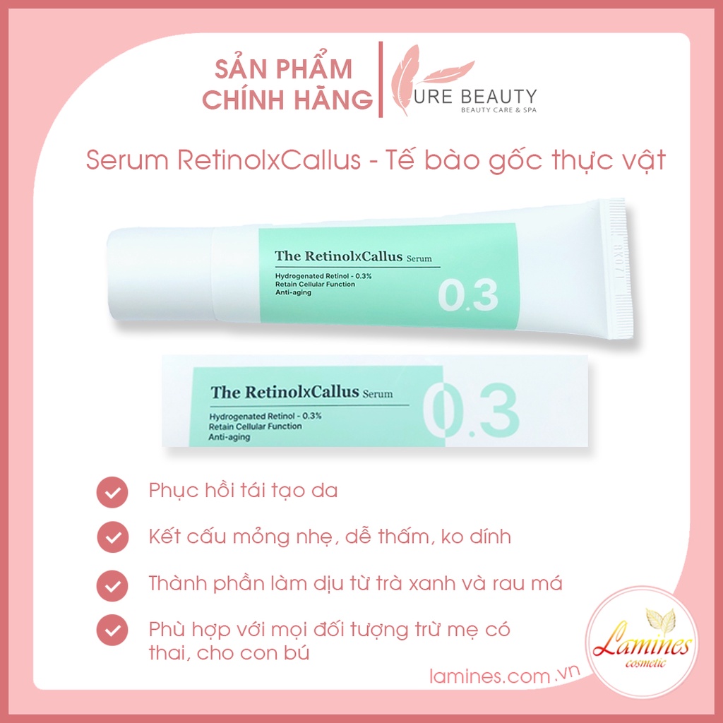 Combo Serum Glow In 30ml Và Serum Retinolx Callus 30ml