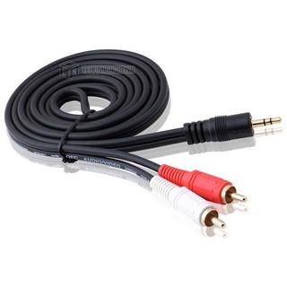 Cable 3.5mm ra 2 đầu hoa sen, dài 1.5m, 3m, 5m, 10m dùng cho Tivi, TV box ra amply