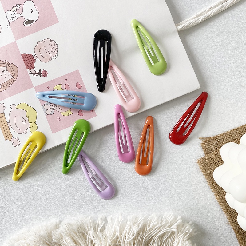 Set 5 Kẹp Tóc Màu Kẹo Ngọt Ngào Dễ Thương Phong Cách Hàn Quốc Cho Bé Gái