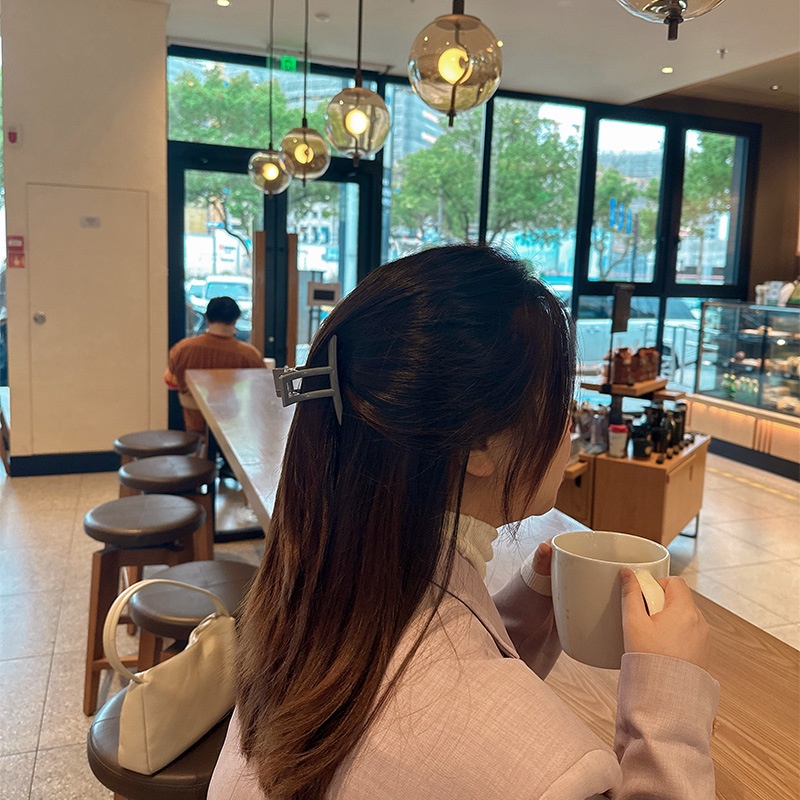 Kẹp Tóc Chất Liệu PC Dày Dặn Thiết Kế Đơn Giản Phong Cách Hàn Quốc