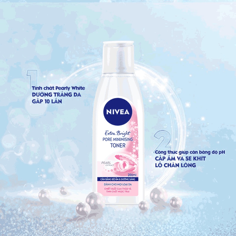 Nước hoa hồng NIVEA giúp dưỡng sáng da & se khít lỗ chân lông (200ml) 86720