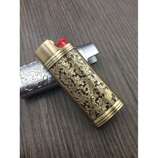 Vỏ kim loại hoa văn cổ điện Bic J5/ Tặng kèm ruột Bic J5