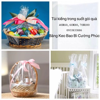 "Hỏa Tốc TPHCM" 20 túi "Túi kiếng trong suốt gói quà" trái cây,bánh kẹo,sữa tắm,mỹ phẩm,bánh mức,gấu bông cực xinh