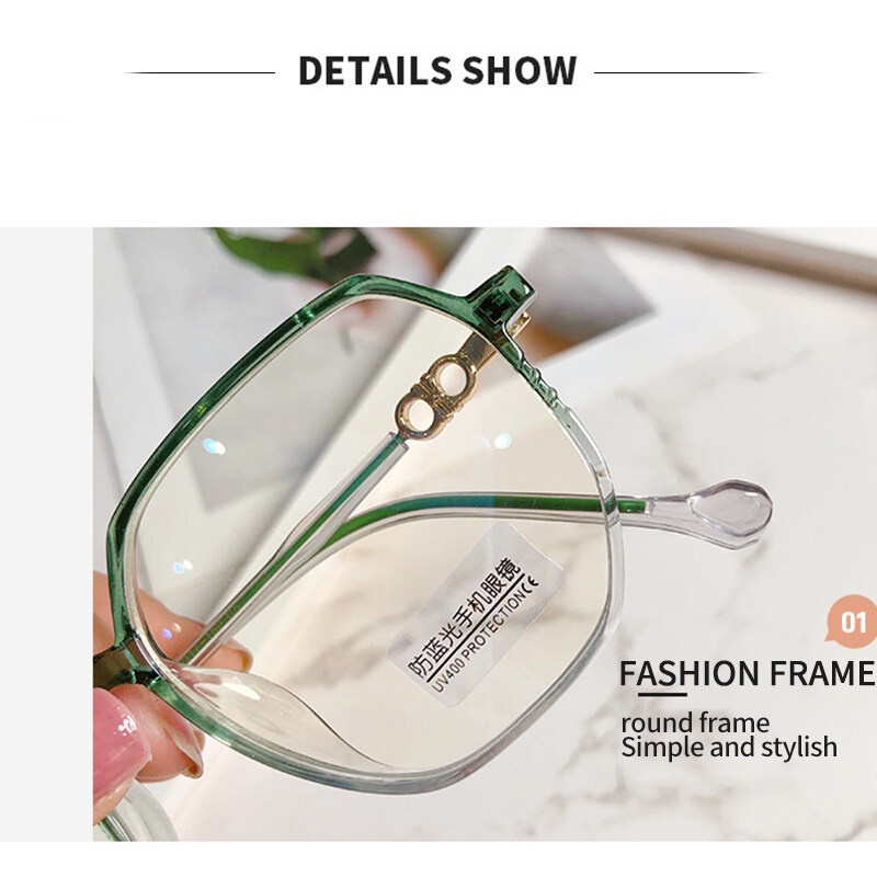 Mắt Kính Chống Ánh Sáng Xanh Thời Trang Hàn Quốc 2022 Cho Nữ