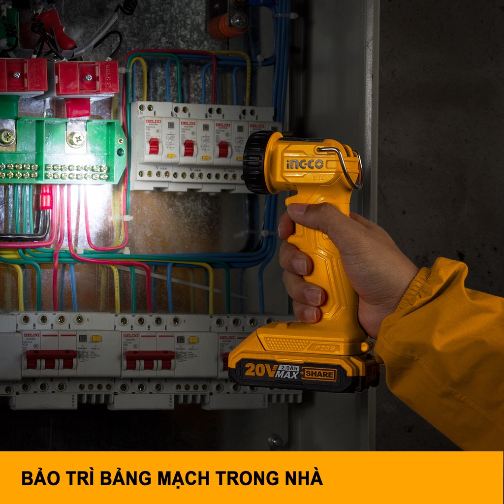 Đèn pin làm việc cầm tay dùng pin INGCO CWLI2023 (Không bao gồm pin và sạc)