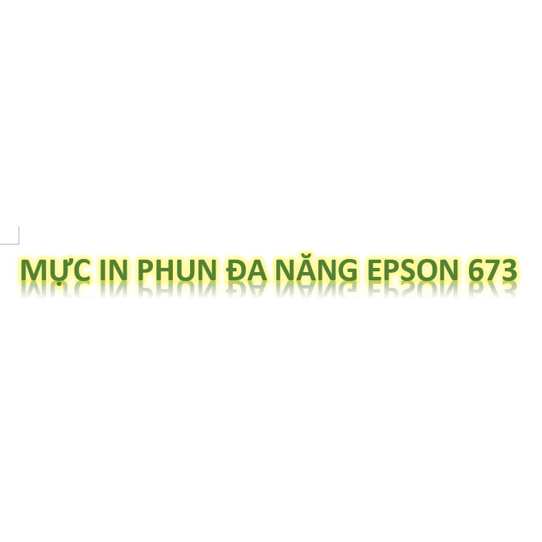 Giá xưởng -Mực in Epson 673 màu xanh nhạt