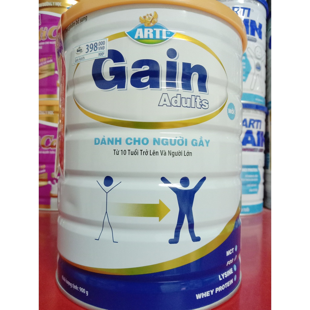 Sữa bột dành cho người gầy Arti Gain Adults 900g(sỉ giá tốt)