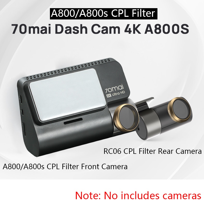 Bộ Kính Lọc Phân Cực CPL 70 Mai Dash Cam A800S CPL Cho Camera Sau 70Mai A800 70