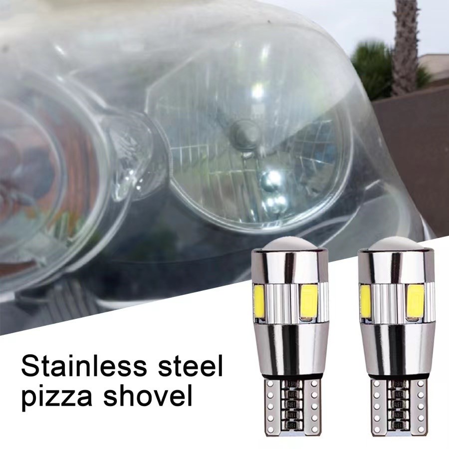 Set 2 Bóng Đèn LED Tín Hiệu 5W5 T10 W5W 12V 6000K 5630 6SMD Cho Xe Ô Tô