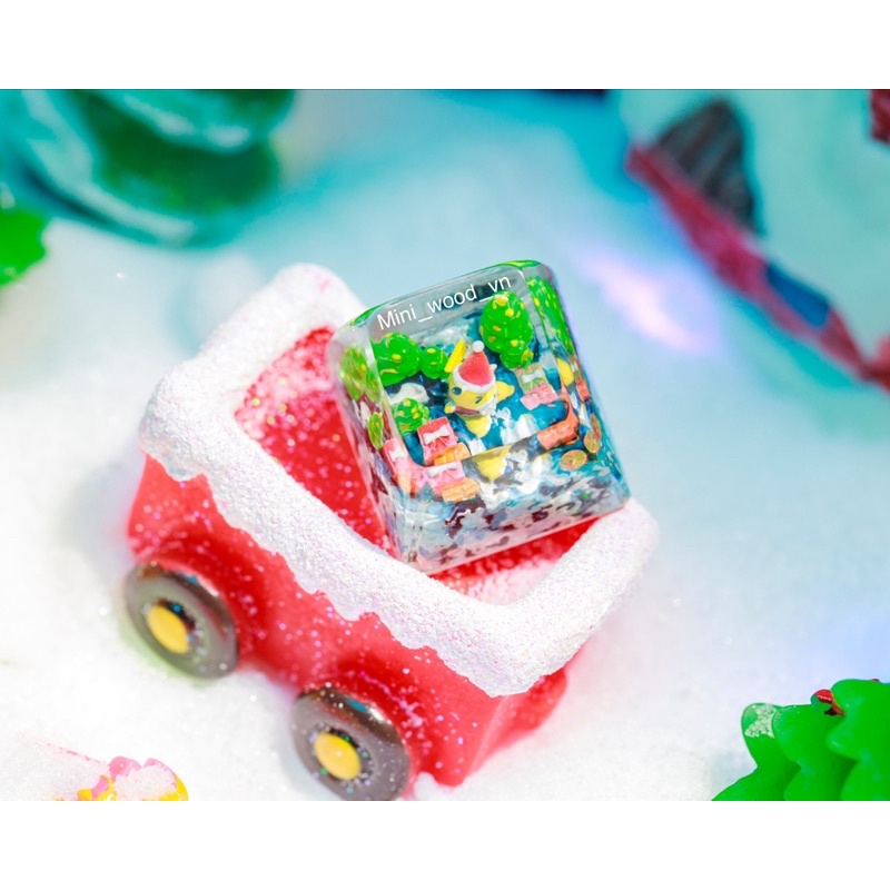 Nút bàn phím cơ XMas Pokemon.Keycap resin XMas Pokemon.Keycap artisan