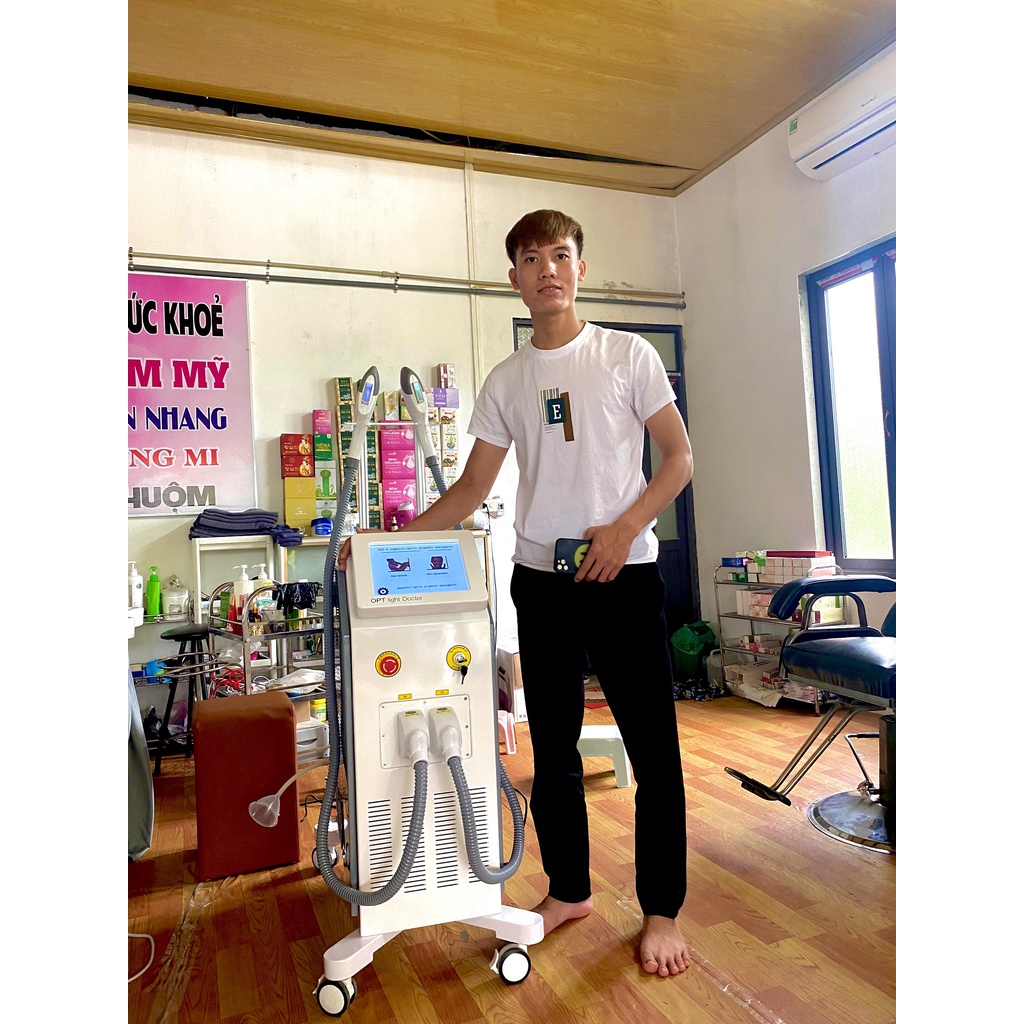 Máy triệt lông OPT Light Doctor Plus, Máy triệt lông vĩnh viễn 2 tay triệt lông trẻ hóa