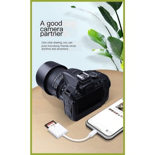 Đầu Đọc Thẻ OTG Kết Nối Máy Ảnh Cho iphone