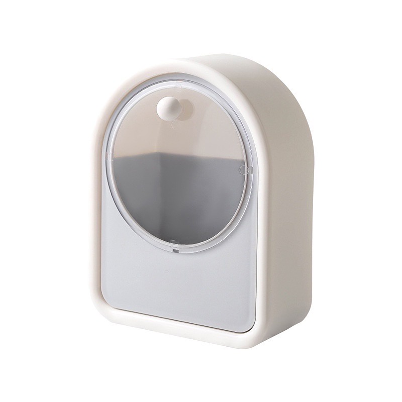 Hộp đựng bông tẩy trang, hộp đựng tăm bông chất liệu HIPS đa năng treo tường tiện lợi