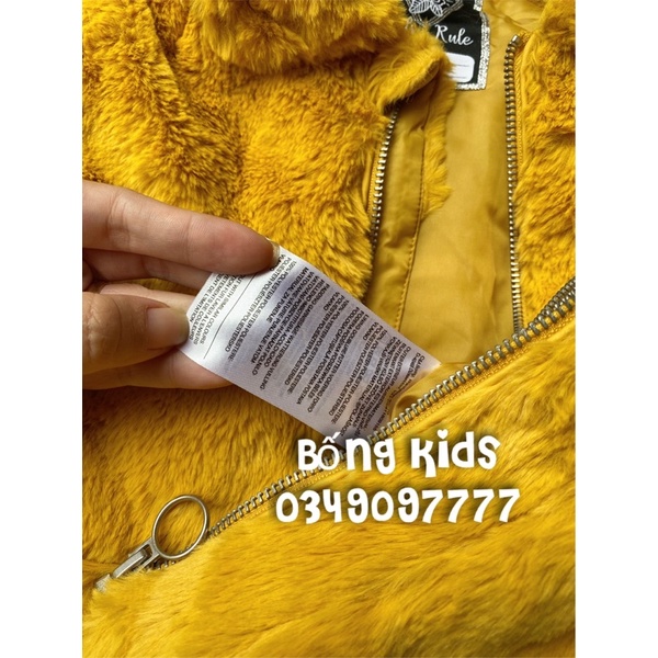 Áo Khoác Lông Bé Gái Cổ Petter Vàng C&amp;A
