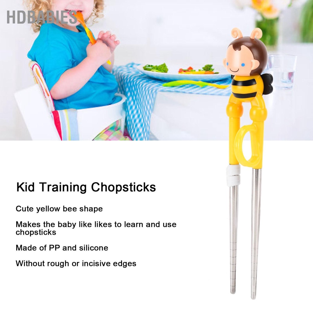 HDbabies Đũa Tập Cho Bé Hình Con Vật Dễ Thương Silicon Mềm Học Trợ Giúp Trẻ Em