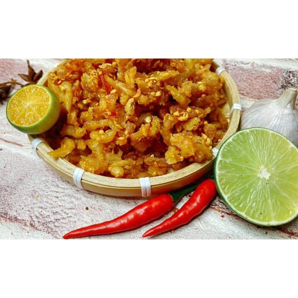 Cá cơm sấy giòn thơm ngon cay nhẹ 300g, cá cơm tỏi ớt ăn vặt đặc sản Nha Trang hộp