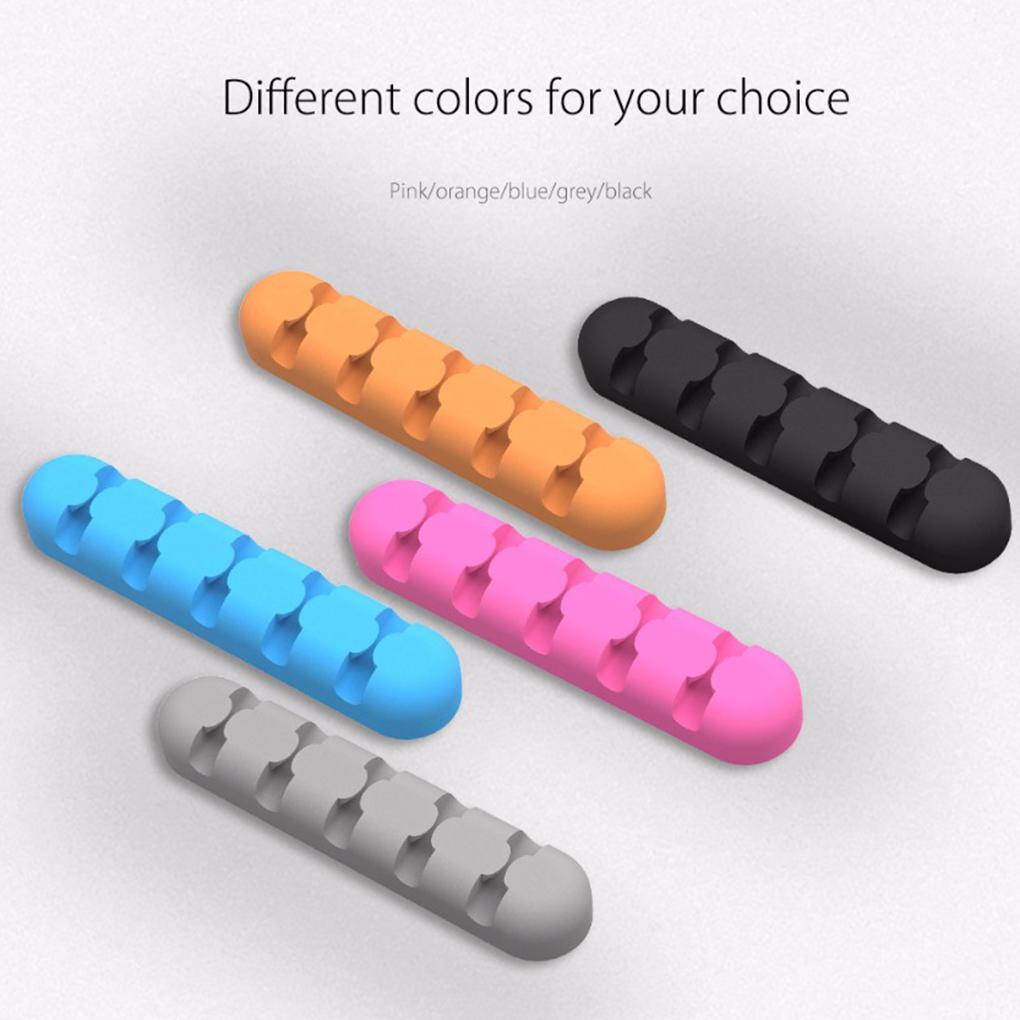 Dụng Cụ Sắp Xếp Dây Cáp Sạc USB Bằng Silicone