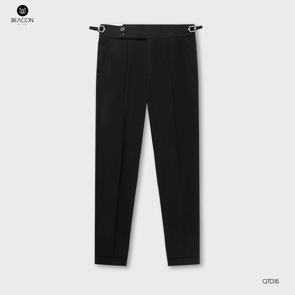 Quần Tây Âu Nam Mẫu Tây Dài Cạp Cao BEACON DENIM Form Đứng Trẻ Trung QTD15