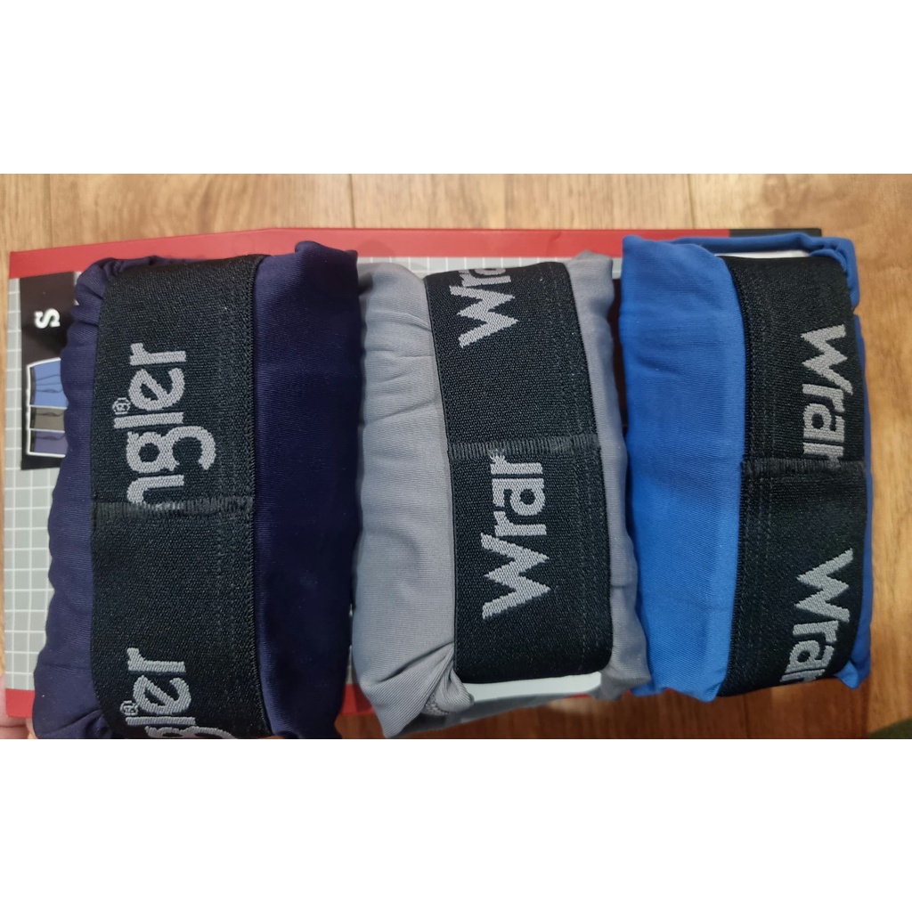 💥💥💥Hộp 3 chiếc Boxer nam xuất dư xịn, chất liệu co giãn 4 chiều, thoáng mát hiệu Wrangler tới 100kg