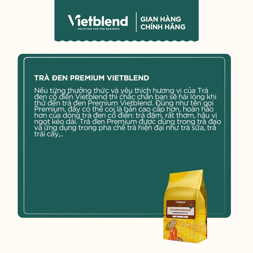 Trà đen premium VIETBLEND túi 500g