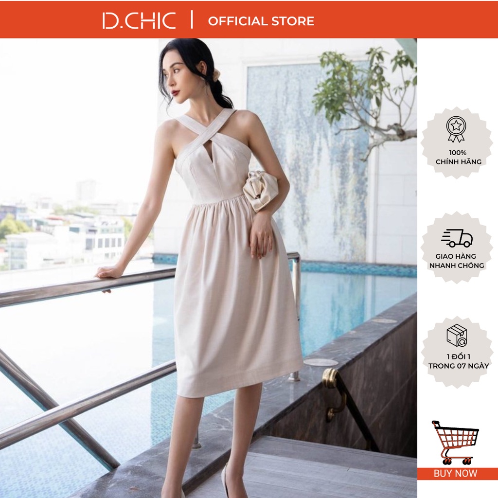 Váy yếm thân nhún D.CHIC MS: 282447