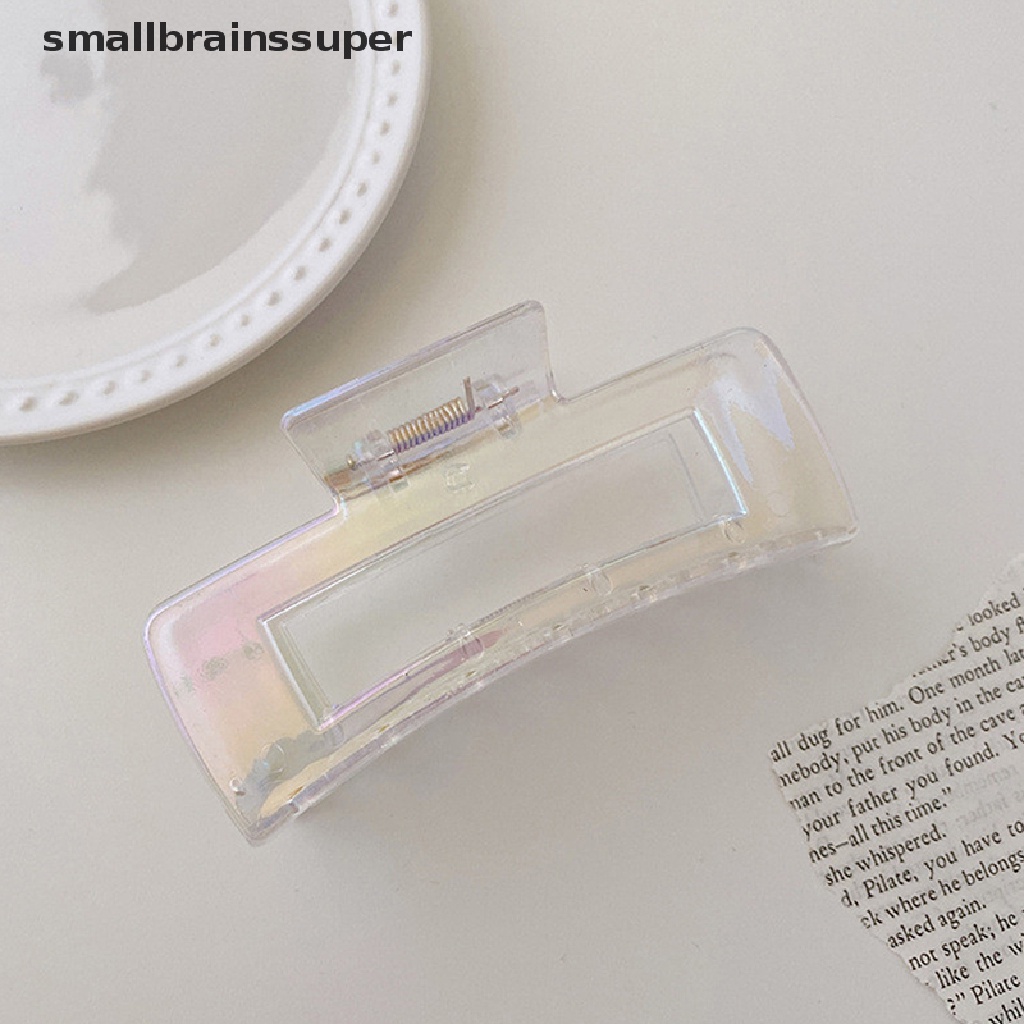 Kẹp Tóc Càng Cua Nhỏ Bằng Acrylic Màu Sắc Retro Pháp SBS