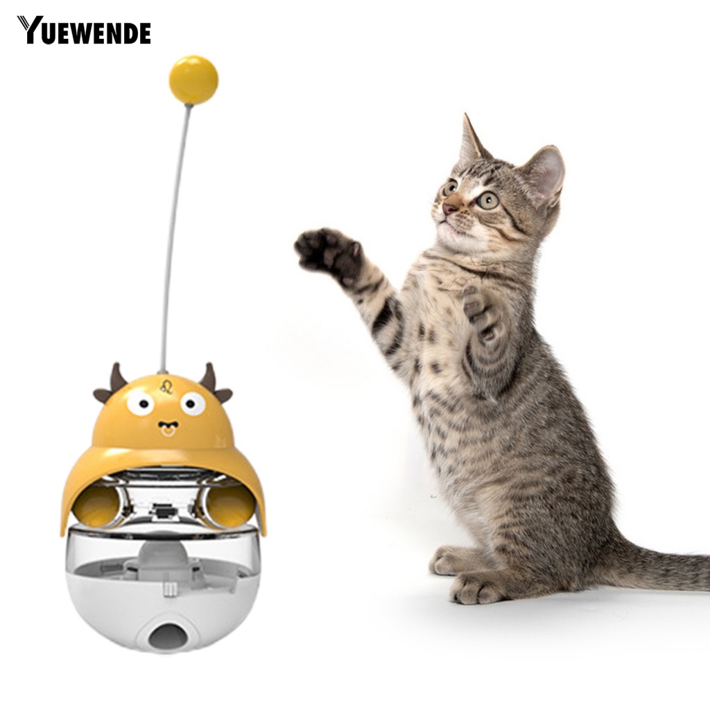 [Yue.z] Đồ Chơi Hộp Đựng Hai Quả Bóng Hỗ Trợ Giảm Căng Thẳng Chống Cắn Cho Mèo