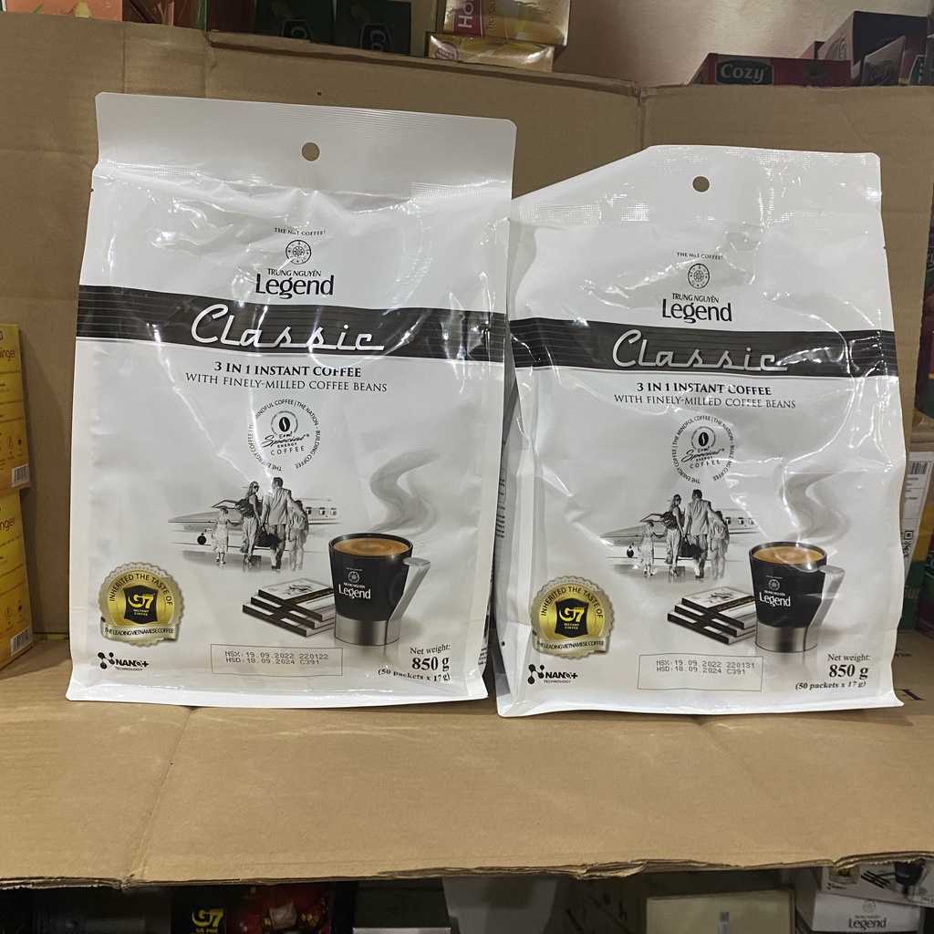 Cà Phê Hòa Tan Trung Nguyên Legend Classic - Bịch 50 gói