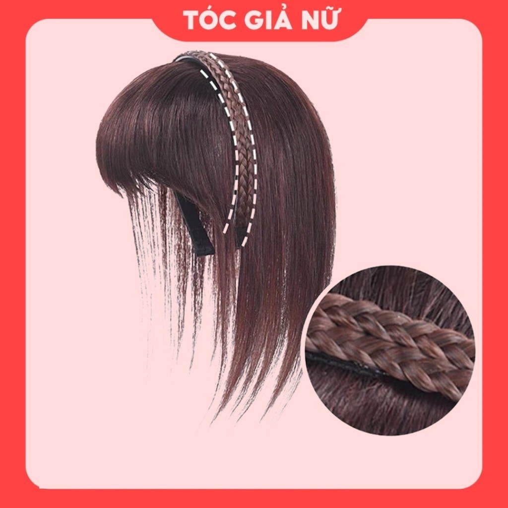 Tóc giả bờm tết mái che hói siêu xinh Hàn Quốc