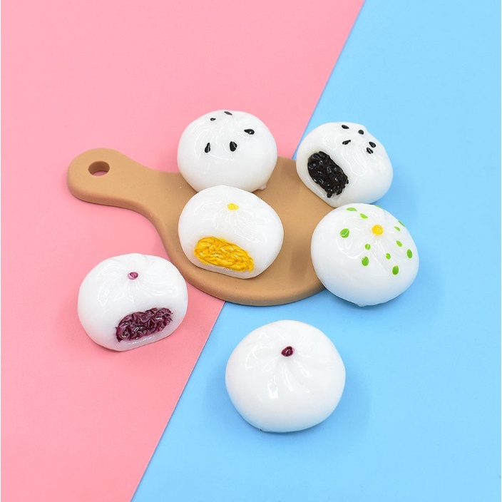 Mô hình các loại bánh bao trang trí nhà búp bê, nhà mô hình DIY