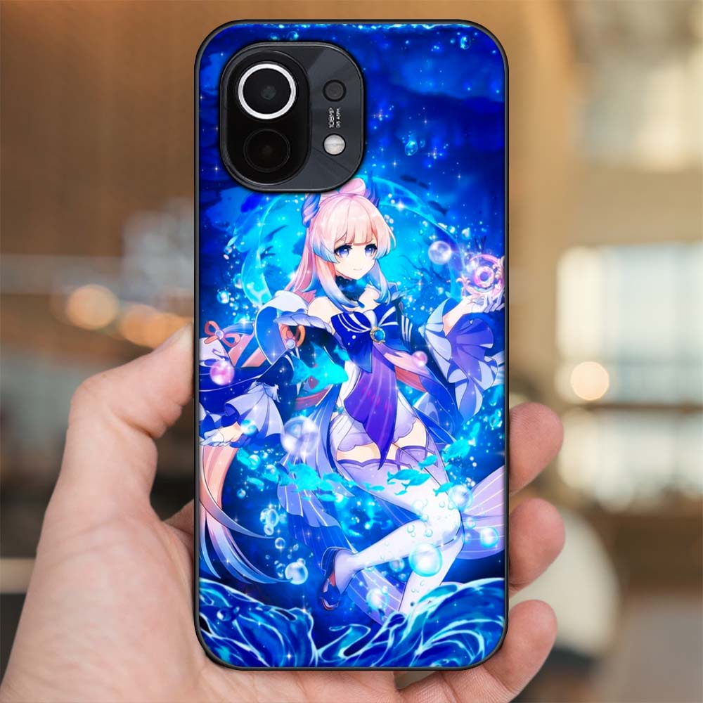 Ốp lưng Xiaomi Mi 11 viền đen in hình Sangonomiya Kokomi Genshin Impact