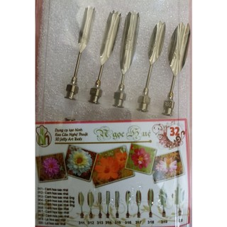 Kim làm thạch rau câu 3D inox 304 Ngọc Huệ hoa sao nhái