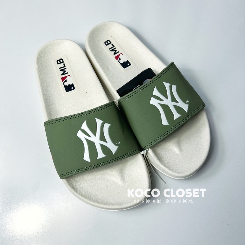 Dép MLB Nội địa quai ngang Classic NY