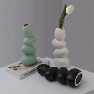 Bình gốm trang trí decor trưng bày phong cách Bắc Âu