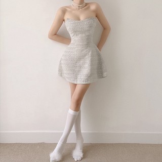 Đầm tweed cúp ngực dáng xòe Beau Dress - Gattag 💖💖💖