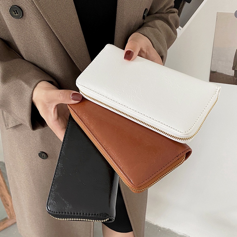 Ví nữ dài cao cấp khóa kéo đẹp thời trang nhiều ngăn cầm tay ROSE V56