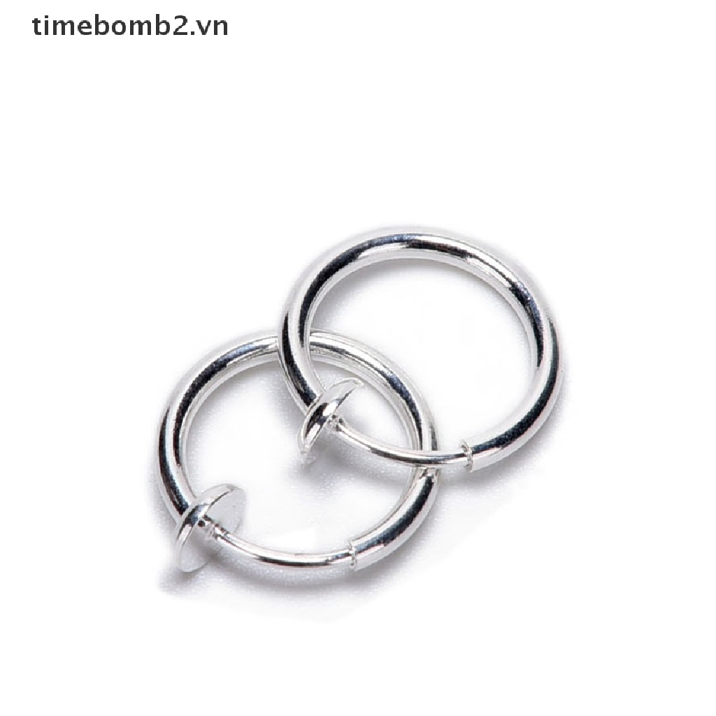 Bộ 2 Khuyên Xỏ Mũi / Môi / Tai / Cơ Thể Phong Cách Punk Thời Trang