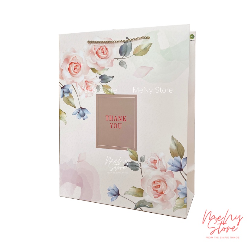 Túi giấy đựng quà Tết, giỏ quà, túi chúc mừng năm mới loại vip 35x45x15cm